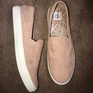 Tan Slip On Shoes